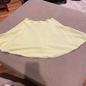 Fabletics Pale Yellow Flared Skort